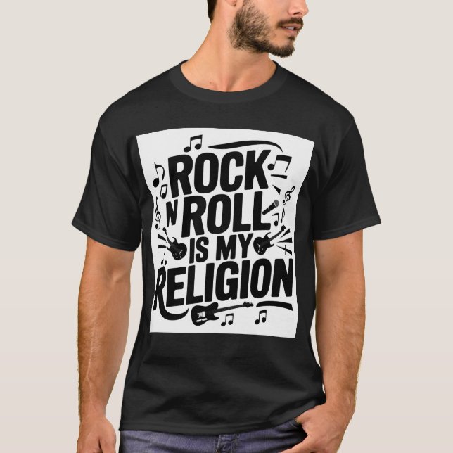 Camiseta Eu adoro rock (Frente)