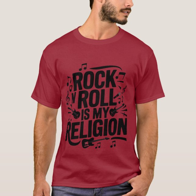 Camiseta Eu adoro rock (Frente)