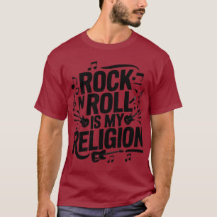 Camiseta Eu adoro rock musical T-Shirt