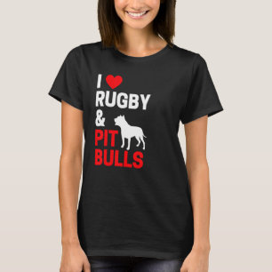 Camiseta Eu Adoro Rugby Pitbulls Para Pit Bull