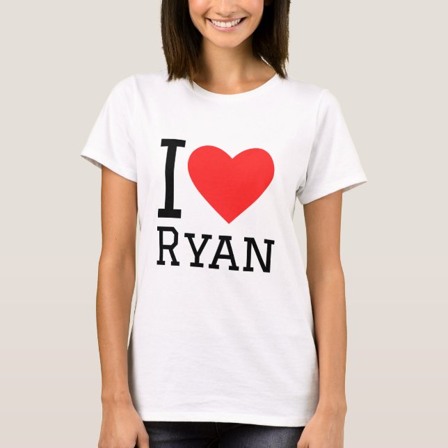 Camiseta Eu adoro ryan (Frente)