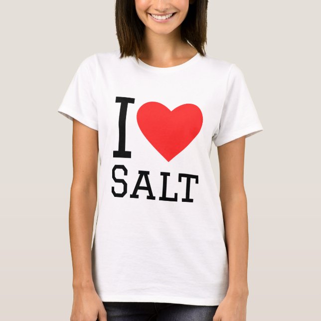 Camiseta Eu adoro sal (Frente)