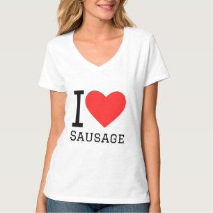 Camiseta Eu adoro salsicha