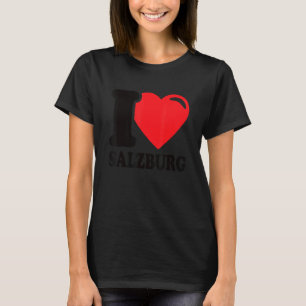 Camiseta Eu Adoro Salzburg City Na Áustria Eu Adoro Salzbur