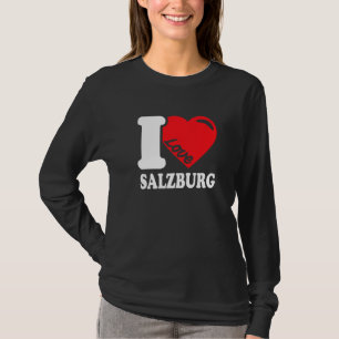 Camiseta Eu Adoro Salzburg City Na Áustria Eu Adoro Salzbur