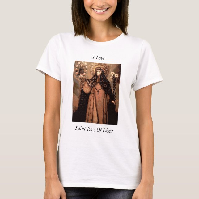 Camiseta eu adoro santo de lima (Frente)