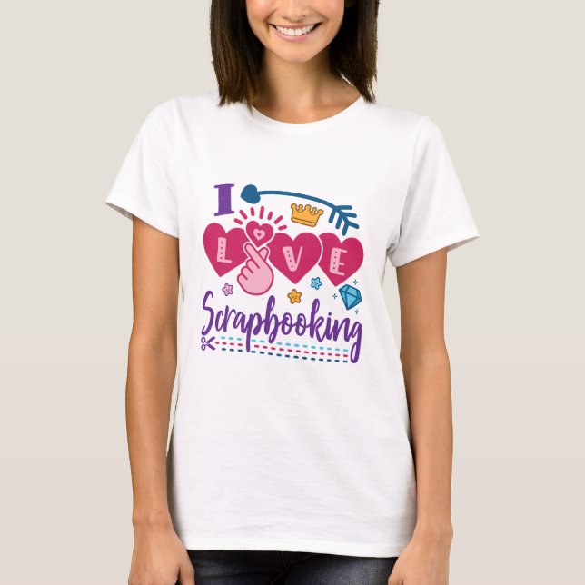 Camiseta Eu Adoro Scrapboobook (Frente)