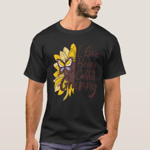 Camiseta Eu Adoro Ser Chamada De Avó Vovó Girassol Mothe