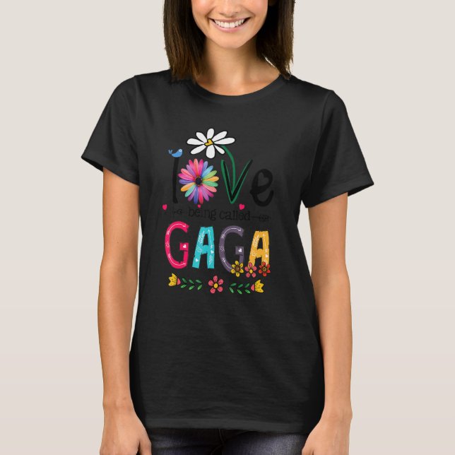 Camiseta Eu adoro ser chamada de Mimi Sunflower Mãe's Da Mã (Frente)