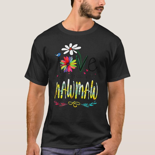 Camiseta Eu Adoro Ser Chamado Mawmaw Sunflower Dia de as mã (Frente)
