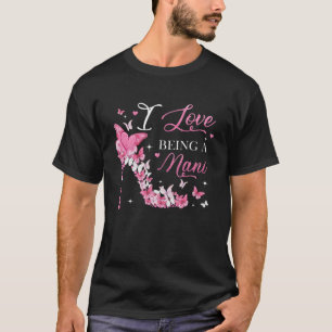 Camiseta Eu adoro ser Nani High Heel Butterflies Madre D