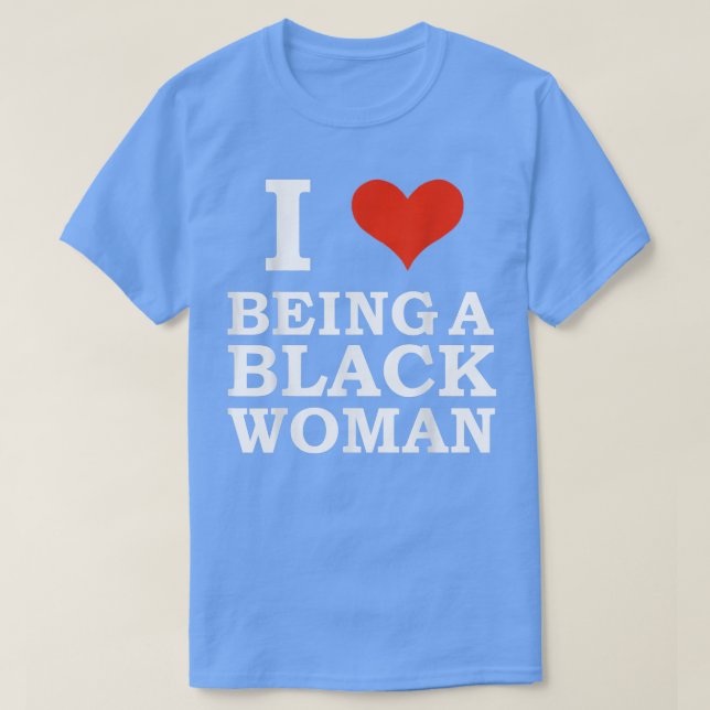 Camiseta Eu adoro ser negra é um orgulho bonito (Frente do Design)