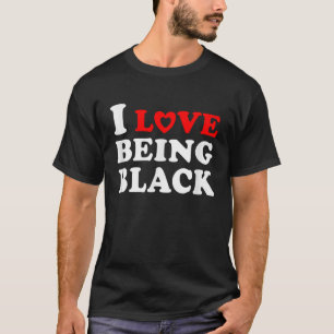 Camiseta Eu Adoro Ser Preto, Presente Branco, Design, Raíze