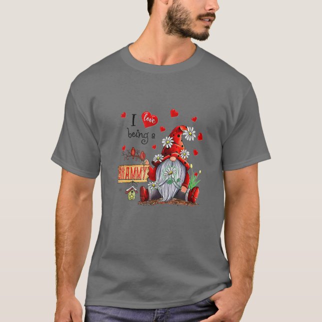 Camiseta Eu Adoro Ser Um Grammy - Gnomo Daisy Christmas Fun (Frente)