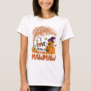 Camiseta Eu Adoro Ser Um Mawmaw Queda Pumpkin Halloween Cos