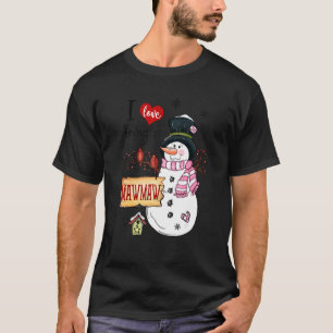 Camiseta Eu Adoro Ser Um Mawmaw Snowman Natal Engraçado Xma