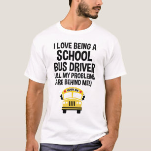 Camiseta Eu Adoro Ser Um Motorista De Ônibus Da Escola Eng