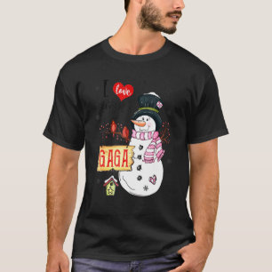 Camiseta Eu Adoro Ser Um Natal Gaga Snowman