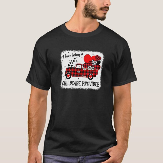 Camiseta Eu Adoro Ser Um Prestador De Cuidados Infantis Tru (Frente)