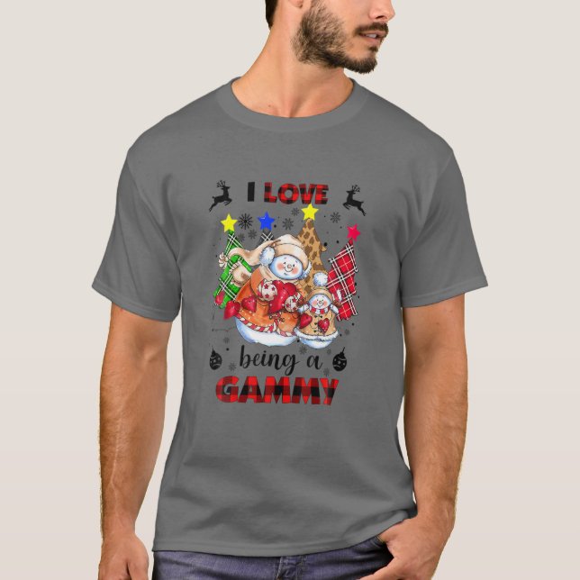 Camiseta Eu Adoro Ser Uma Árvore De Pinho De Natal Gammy Sn (Frente)