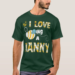 Camiseta Eu Adoro Ser Uma Avó De Abelhas De Girassol Vovó 