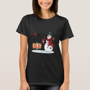 Camiseta Eu Adoro Ser Uma Avó De Natal Juju Snowman