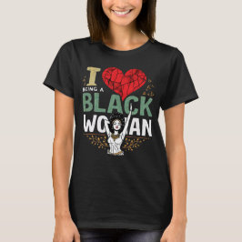 Camiseta Eu adoro ser uma mulher negra com poder