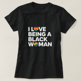 Camiseta Eu adoro ser uma mulher negra, vida negra importa