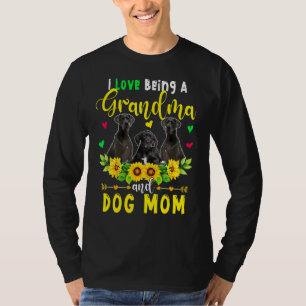 Camiseta Eu Adoro Ser Vovó E Cachorro Mãe Grande Dane Sunf