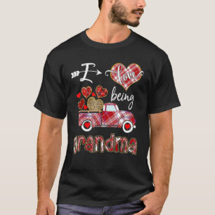 Camiseta Eu Adoro Ser Vovó, Xadrez Vermelha, Coração