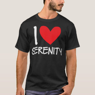 Camiseta Eu adoro Serenity Name Personalizado Girl Woman BF