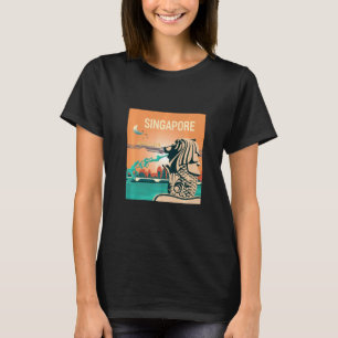 Camiseta Eu adoro Singapura Souvenirs Tshirt Cingapura M