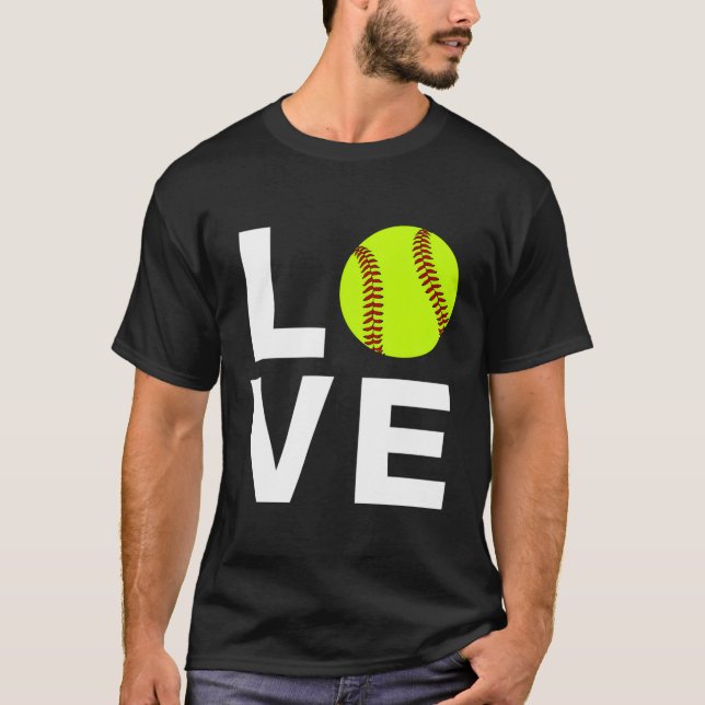 Camiseta Eu Adoro Softball (Frente)