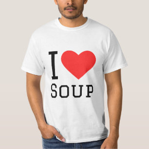 Camiseta Eu adoro sopa