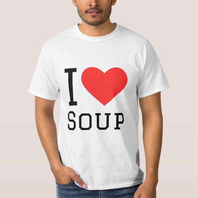 Camiseta Eu adoro sopa (Frente)