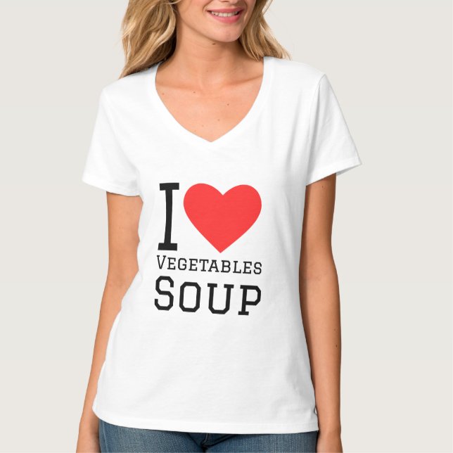Camiseta Eu adoro sopa de legumes (Frente)