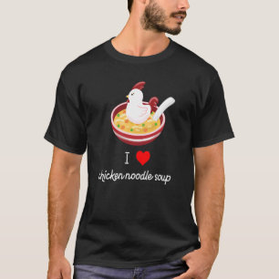 Camiseta Eu Adoro Sopa De Noodle Chickle Engraçada E Bonita