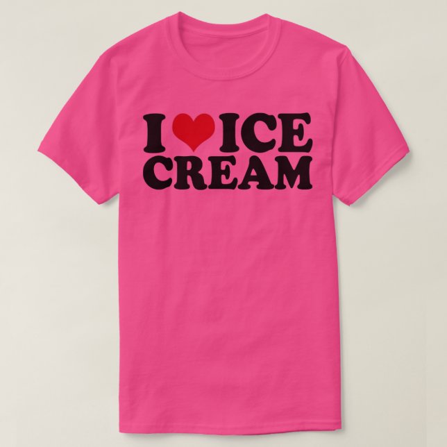 Camiseta Eu adoro Sorvete (Frente do Design)