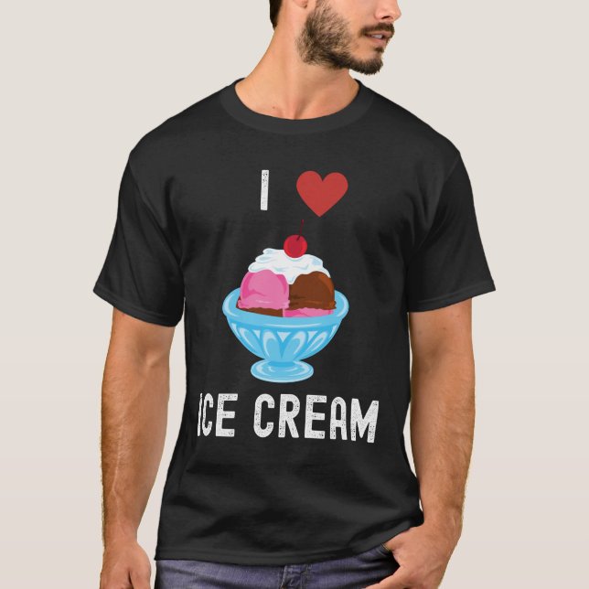 Camiseta Eu adoro Sorvete (Frente)
