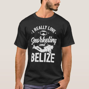 Camiseta Eu Adoro Sronkeling E Belize Scuba Diver Di