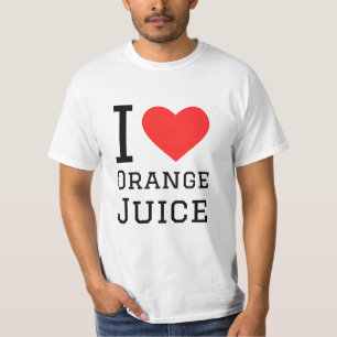 Camiseta Eu adoro suco de laranja