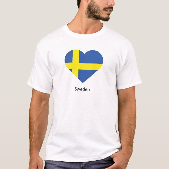 Camiseta Eu adoro Suecia (Frente)