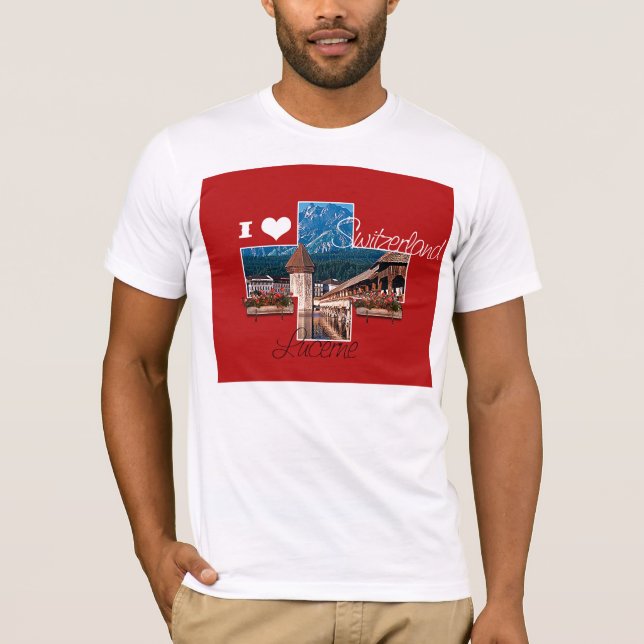 Camiseta Eu adoro Suiça (Frente)