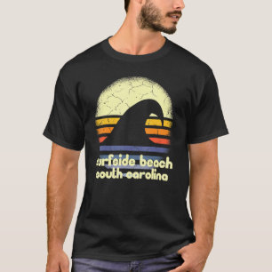 Camiseta Eu Adoro Surfside Beach South Carolina Ocean Wave 