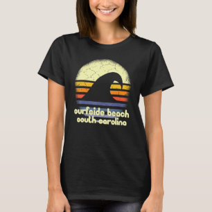 Camiseta Eu Adoro Surfside Beach South Carolina Ocean Wave