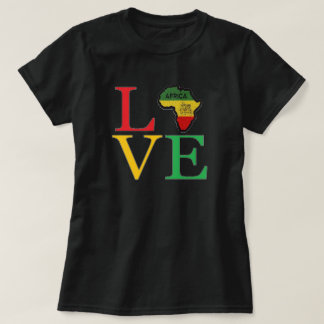 Camiseta Eu adoro T-Shirt africano