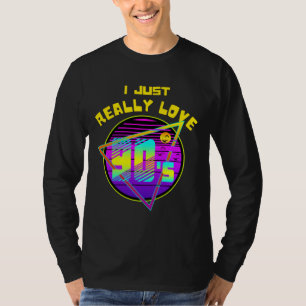 Camiseta eu adoro T-Shirt dos anos 90