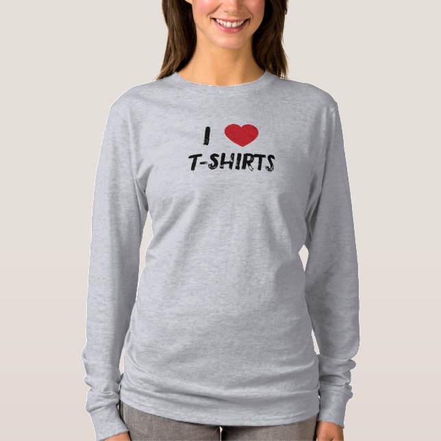 Camiseta Eu adoro T-Shirts T-Shirt (Frente)