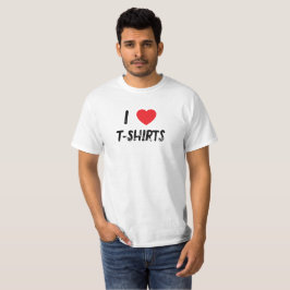 Camiseta Eu adoro T-Shirts T-Shirt
