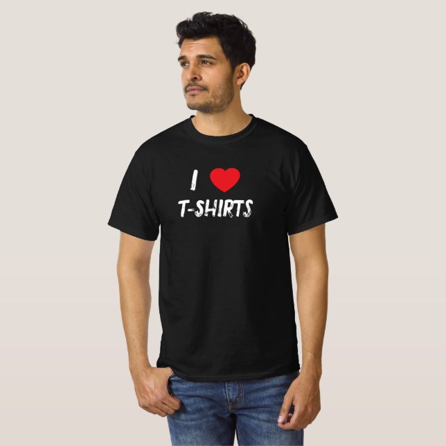 Camiseta Eu adoro T-Shirts T-Shirt (Frente Completa)